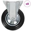 vidaXL Faste hjul 8 stk 160 mm