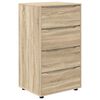vidaXL Oppbevaringsskap Sonoma eik 60 x 48 x 105 cm Konstruert tre