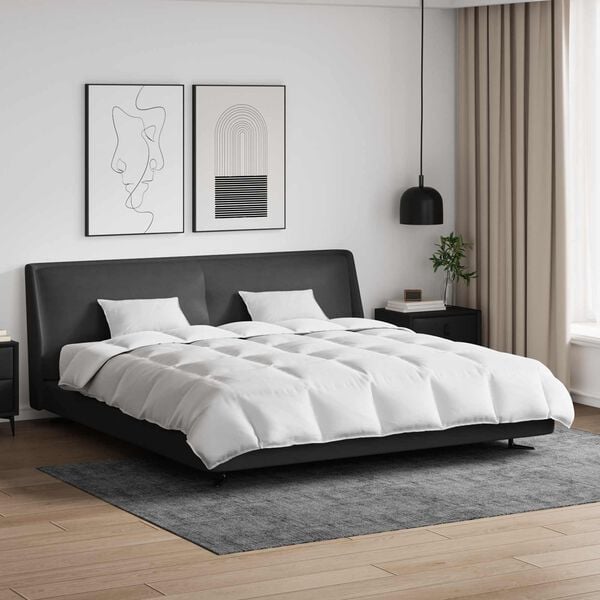 vidaXL Dyne Sett med pute 3 pcs Hvit Dun Fj&aelig;r