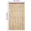 vidaXL Insektgardin beige 118x220 cm chenille