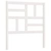 vidaXL Sengegavl hvit 106x4x104 cm heltre furu