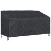 vidaXL Hagebenkdeksel Svart 175 x 85 x 65 / 94 cm 210D Oxford stoff