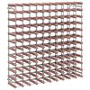 vidaXL Vinstativ for 120 flasker brun heltre furu