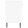 vidaXL Skobenk hvit 102x35x55 cm konstruert tre
