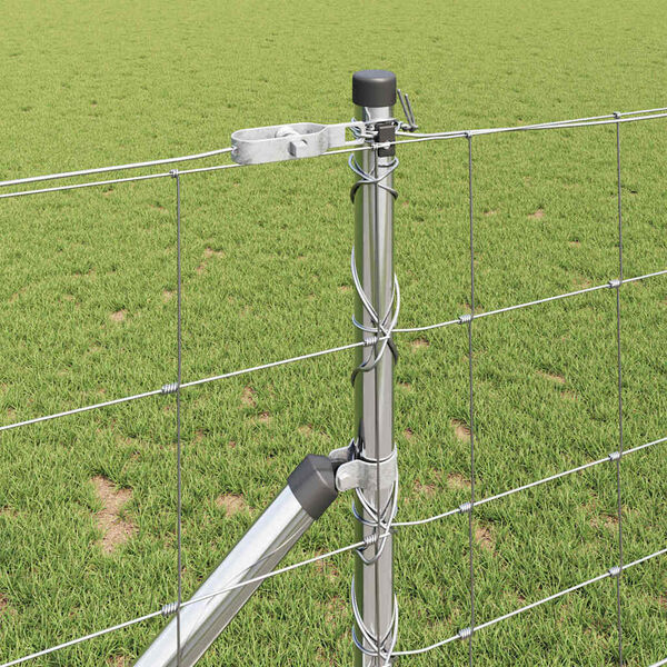 vidaXL Gjerdep&aring;le Galvanisert 25 x 1 m St&aring;l