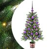 vidaXL Juletre med 150 LED med stativ gr&oslash;nn 90 cm PE