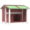 vidaXL Hundekennel mocca 96x87x80,5 cm heltre furu