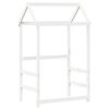 vidaXL Tak for barneseng hvit 118x70x176,5 cm heltre furu