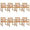 vidaXL Hagestoler 8 stk 56x55,5x90 cm heltre akasie