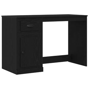 vidaXL Skrivebord Svart Eik 50 x 115 x 75 cm Konstruert tre