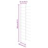 vidaXL Veggmonterte vinstativer for 72 flasker 2 stk svart jern