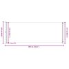 vidaXL Uttrekkbar sidemarkise 220x600 cm r&oslash;d