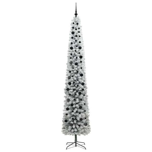 vidaXL Kunstig juletre med 300 LED gr&oslash;nn 270 cm PVC og st&aring;l og plast