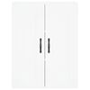 vidaXL Highboard hvit 69,5x34x180 cm konstruert tre