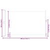 vidaXL Uttrekkbar sidemarkise 180x300 cm r&oslash;d