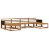 vidaXL Utend&oslash;rs sofa-sett 6 stk. Naturlig Solid akasietre