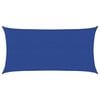 vidaXL Solseil 160 g/m² rektangulær blå 2,5x5 m HDPE