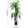 vidaXL Kunstig dracaena 36 blader 180 cm grønn