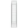 vidaXL Gabionkurv buet 100x30x120/140 cm galvanisert jern