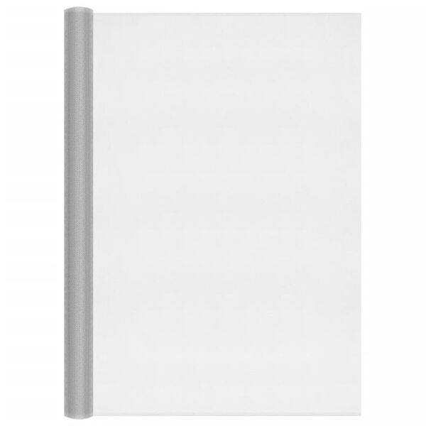 vidaXL Nettingskjerm aluminium 100x2000 cm sølv