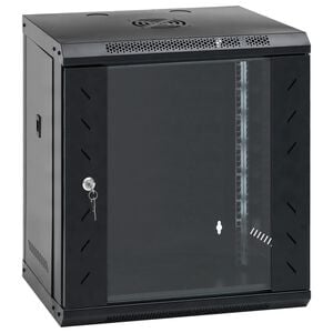 vidaXL Nettverksskap 12U veggmontert 19" IP20 53x40x60 cm
