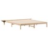 vidaXL Sengestamme med Sidebord Naturlig 180 x 220 cm Massiv furu
