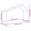 vidaXL Tak for barneseng 203x80,5x142 cm heltre furu