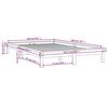 vidaXL Sengeramme hvit heltre furu 150x200 cm King Size