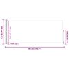vidaXL Uttrekkbar sidemarkise 200x500 cm svart
