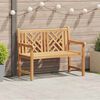 vidaXL Hagebenk Brun 114 x 60 x 90 cm Heltre teak