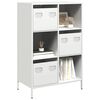 vidaXL Highboard hvit 68x39x103,5 cm stål