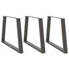 vidaXL Spisebordben V-formet 3 stk antrasitt 90 x (72-73,3) cm st&aring;l