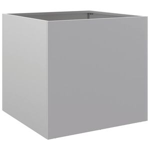 vidaXL Plantekasse s&oslash;lv 49x47x46 cm galvanisert st&aring;l