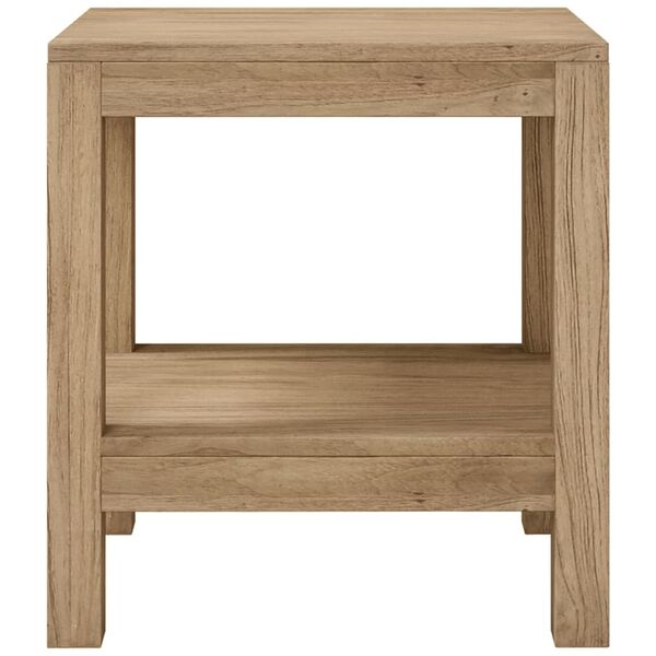 vidaXL Sidebord til baderom 45x35x45 cm heltre teak
