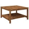 vidaXL Kaffebord LAREN Naturlig 80,5 x 80 x 45 cm Solid akasietre
