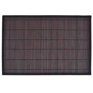 6 Bambus kuvertbrikker 30 x 45 cm, m&oslash;rkebrun