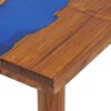 vidaXL Konsollbord teak harpiks 100x35x75 cm