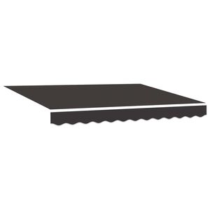 vidaXL Reserveduk til markise Antrasitt 235 x 195 cm Polyester