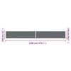 vidaXL Uttrekkbar sidemarkise 160x1200 cm antrasitt