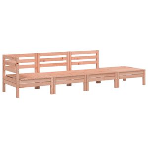 vidaXL Hagesofa 4-seters heltre douglasgran