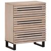 vidaXL Skjenk hvit 60x34x75 cm heltre mango