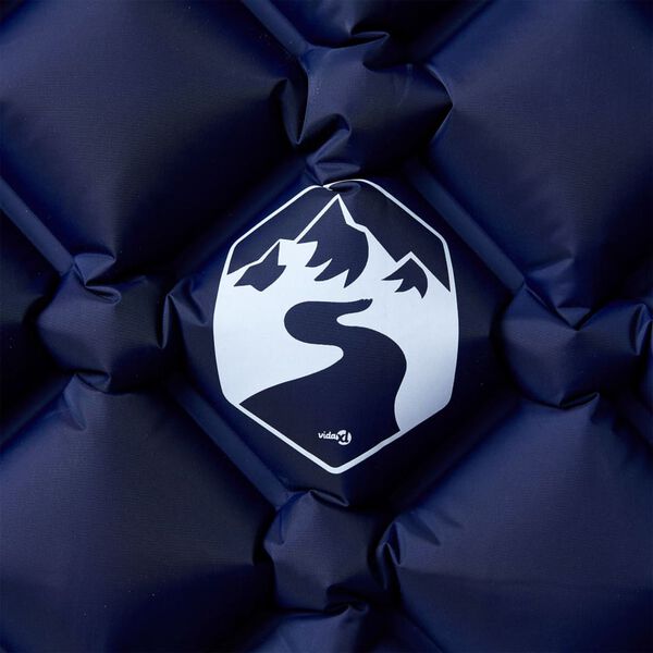 vidaXL Oppbl&aring;sende campingmadrass for 1 person marinebl&aring; 190x58x6 cm