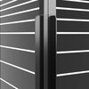 vidaXL Dusjkabinett striper ESG 80x80x180 cm svart