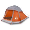 vidaXL Campingtelt 1 person gr&aring; og oransje vanntett