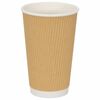 vidaXL Papir kaffekopper med lokk 1000 stk 16oz 400 ml