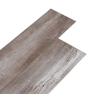 vidaXL Selvheftende PVC Gulvplanker Matt Tre Brun 30,5 x 61 cm 28 stk.