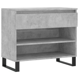 vidaXL Skoskap betonggr&aring; 70x36x60 cm konstruert tre