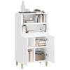 vidaXL Highboard hvit 60x36x110 cm konstruert tre