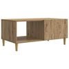 vidaXL Kaffebord Artisan eik 90 x 50 x 40 cm Konstruert tre