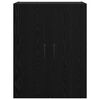 vidaXL Vegghengt skap 2 pcs Svart Eik 69,5 x 34 x 90 cm Konstruert tre